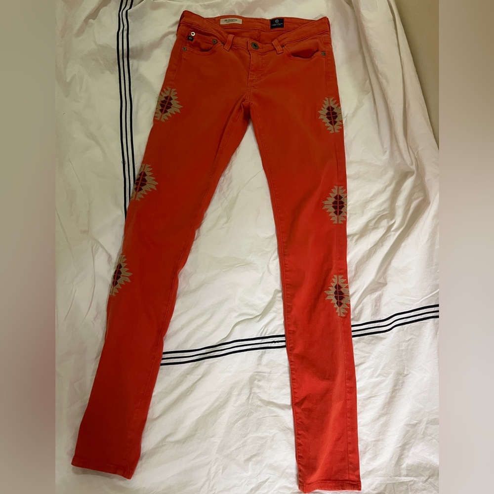 Ag Burnt Orange Skinny Jeans 🧡